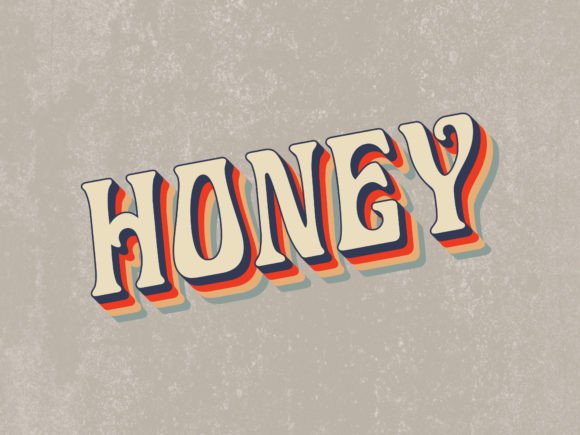 Download Vintage Text Effects | Honey - Vintage text Collection