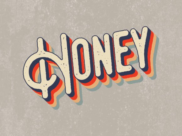 Download Vintage Text Effects | Honey |typography - Vintage text Collection