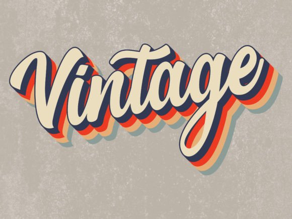 Download Vintage Text Effects - Vintage text Collection